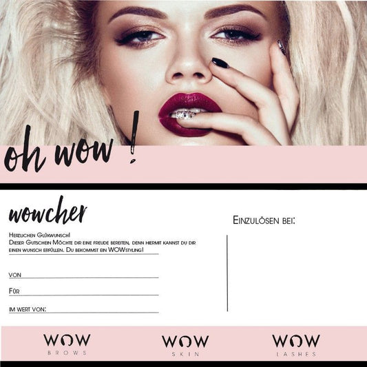 Microblading Geschenkgutschein "WOWcher" 20 Stück