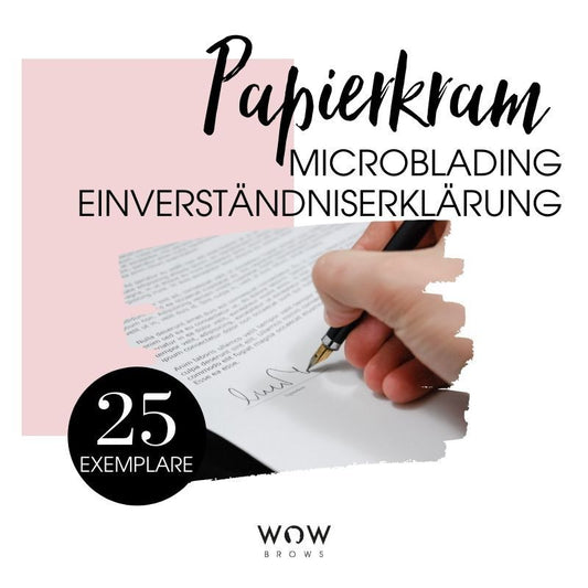 Einverständniserklärung für Microblading Behandlung