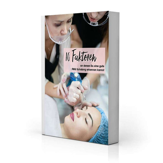 Cover für das eBook 10 Fakten wie Du eine gute Microblading Ausbildung erkennst.